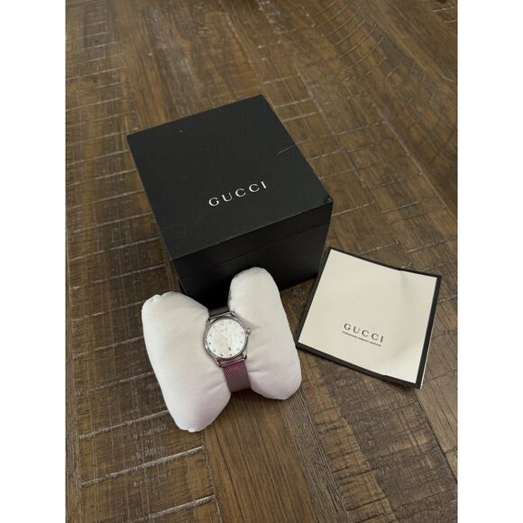 Gucci Women's G-Timeless White MOP Dial Watch - YA1264040 - Picture 2 of 11